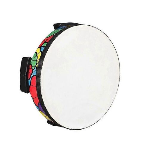 Tambour Au Sol Peau De Mouton Applique Tambourin Instrument De Percussion Tenu À Main Enfants Cadeau Musical Enfant Jouet Éducatif