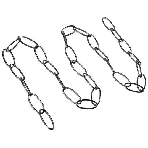 1m Heavy Duty Chaîne Pour Vintage Lustre Lampe Suspendue, Noir Perle