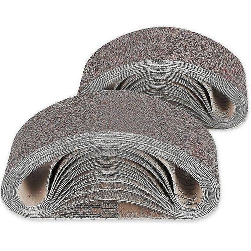 20x bande de ponçage 330 * 10mm, ensemble de courroies de ponceuse 80/120/180/240 grains pour ponceuse à bande, pour le meulage, l¿affûtage et le dérouillage - Pjun