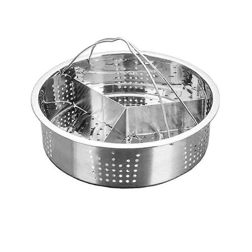 Séparateur Ensemble En Acier Inoxydable Vapeur Panier Rack Accessoires Rapide Vapeur Grille Panier Diviseur fo