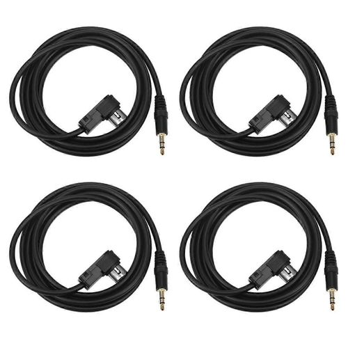 4X Mini Jack stéréo de voiture 3,5 mm pour / Ai-NET 4FT 100cm Aux Câble audio de voiture adapté à l¿adaptateur pour téléphone