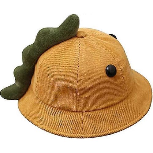 Baby Sun Hat Unisexe Enfants Bucket Hat Boy Girl Outdoor Wide Brim Sun Protection Cap, Jaune