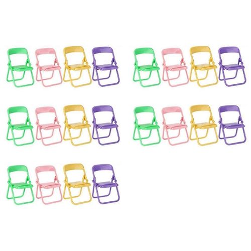 Mini Chaise Téléphone Titulaire Portable Miniature Pliant Cheveux Bureau Téléphone Portable Stand Pliable Chaise Pho