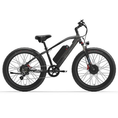 Vélo Électrique Tout-Terrain - Lankeleisi Mg740 Plus - Moteur Double 2000w - Batterie Samsung 48v20ah - Pneus 26*4.0 Pouces -Gris