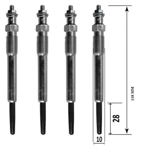 Quatre Bougies De Préchauffage - Fiat Ulysse 2.0 D 136 Multijet 08/2002-06/2011