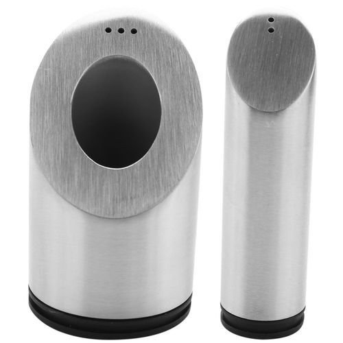 2pcs Ensemble De Sali¿¿Re Et Poivri¿¿Re En Acier Inoxydable Pour ?Pices Avec Trous Burette D'assaisonnement