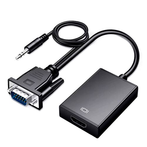 Convertisseur D'interface MultiméDia Vga Vers Hd, CâBle Adaptateur Professionnel 1080p Vga Pour Pc Latop Tv