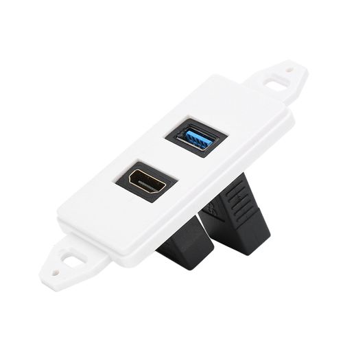 Hdmi Usb3.0 Deux En Un Panneau Mural MultiméDia IntéGré Prise Audio VidéO