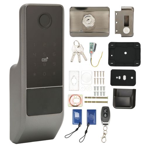 Serrure de porte intelligente à empreintes digitales, clavier d'entrée sans clé, Code biométrique, serrure de porte, déverrouillage à distance