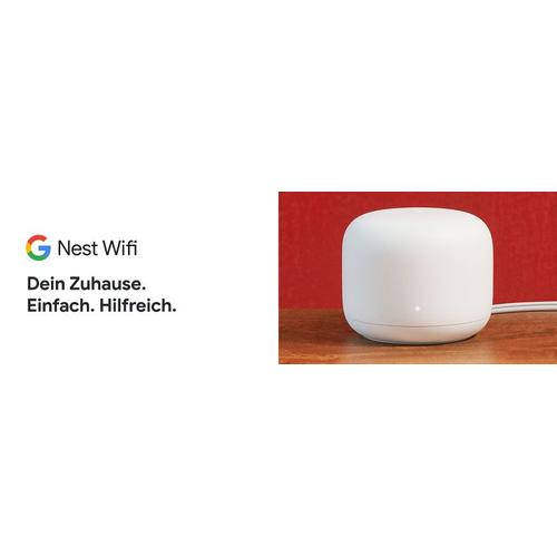 Google Nest WiFi Router, White. Your house. Simply connected.