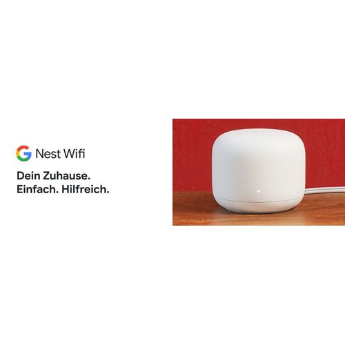 Google Nest WiFi Router, White. Your house. Simply connected.