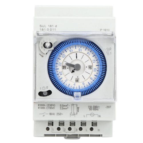 SUL181D minuterie mécanique 15 Minutes 24 heures minuterie relais de commutation 250VAC 16A