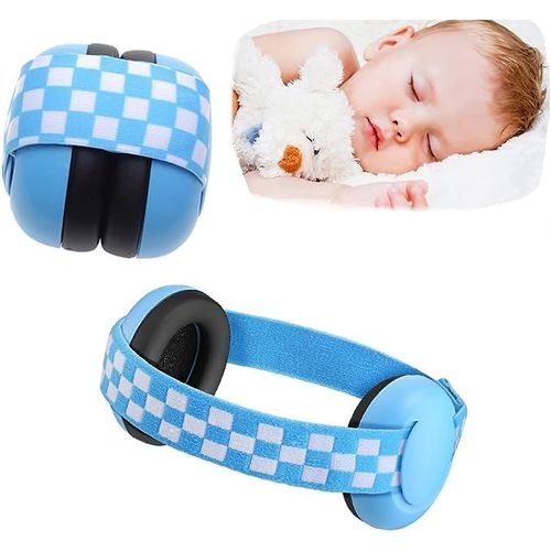 Bébés Protection Auditive Réglable Et Confortable Casque Anti-Bruit Pour 0-3 Ans - Prévient Les Dommages Auditifs - Bleu