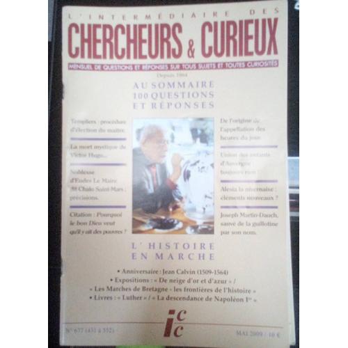 Revue L Intermédiaire Des Chercheurs Et Curieux Numéro 677 Mai 2009