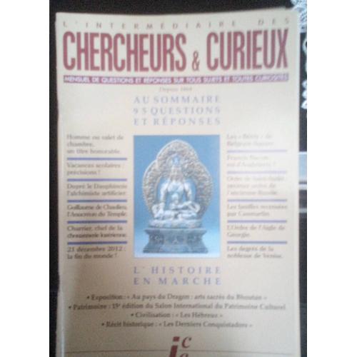 Revue L Intermédiaire Des Chercheurs Et Curieux Numéro 682 Novembre 2009