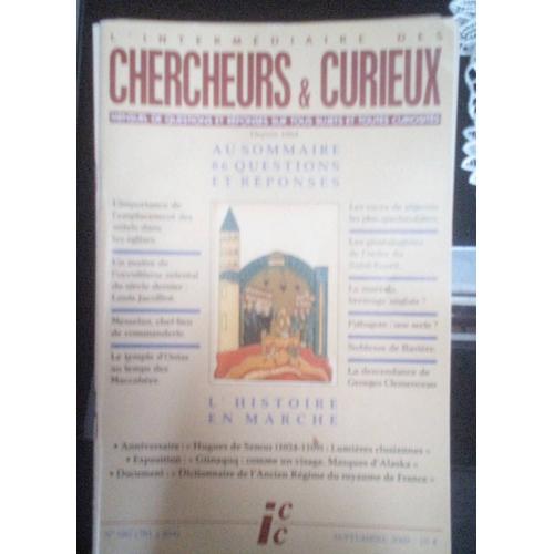 Revue L Intermédiaire Des Chercheurs Et Curieux Numéro 680 Septembre 2009
