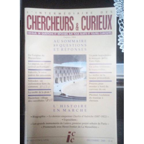 Revue L Intermédiaire Des Chercheurs Et Curieux Numéro 683 Décembre 2009