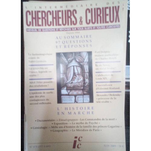Revue L Intermédiaire Des Chercheurs Et Curieux Numéro 678 Juin 2009
