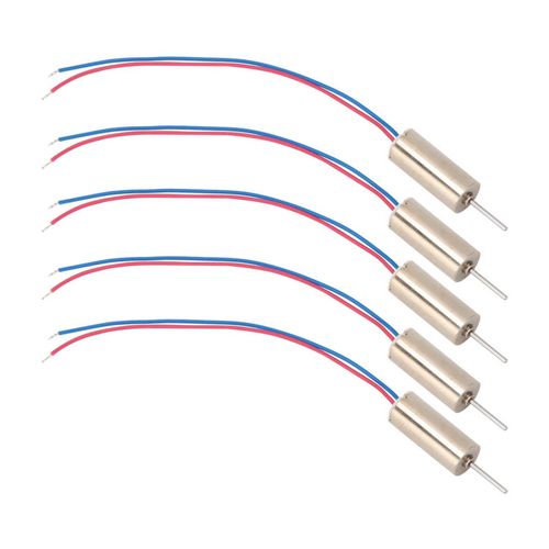 5 PièCes 6x14mm Micro Moteur Sans Noyau 3v 53200 Tr/Min Pour Jouets/Machines à Tatouer/Drones-Powerpart