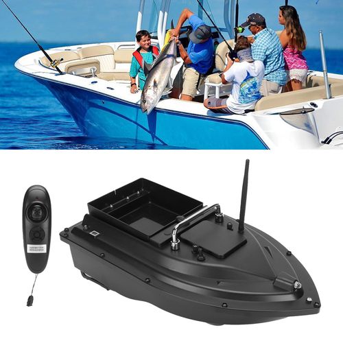 Bateau à AppâTs Intelligent Rc Avec LumièRe Led, Double Moteur, TéLéCommande, Ensemble De Navires D'appâTs De PêChe, Prise Us 100-240v