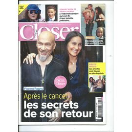Closer 23/12/2022 Florent Pagny, Rihanna, Johnny Depp & Amber Head, Bruce Willis, Whitney Houston, Anne Sila, Raffey Cassidy, Selena Gomez & Justin Bieber, Richard Berry, Drake, Zazie, Capeo,Polnareff