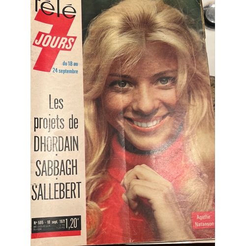 Télé 7 Jours, Numéro 595 Du 18 Septembre 71