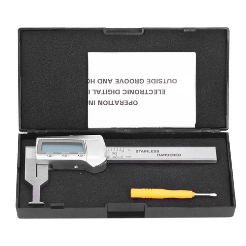 Pied à coulisse numérique électronique, Mini outil de mesure de rainure intérieure en acier inoxydable 0 à 70mm