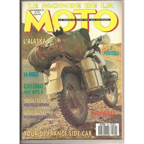 Le Monde De La Moto 152 De 1987 Kawasaki Gpz500s,Honda Gl650 2 Silver Wing,Ns125r,Ducati 900 Darmah,Kawasaki Z1300,Yamaha Xs1100 Dbs Break,Bmw R80rt Side Jupiter,Guzzi 1000 Sp Precision