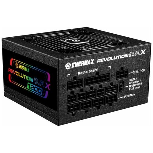 Enermax Revolution D.F. X - Alimentation électrique (interne) - entièrement modulaire - ATX12V 3.0 - 80 PLUS Gold - CA 100-240 V - 1200 Watt