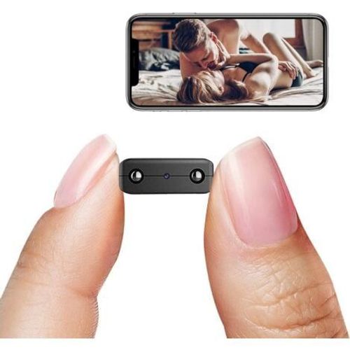 Mini caméra de surveillance HD sans fil HD1080P avec vision nocturne, détection de mouvement, visualisation à distance, 32Go, noir