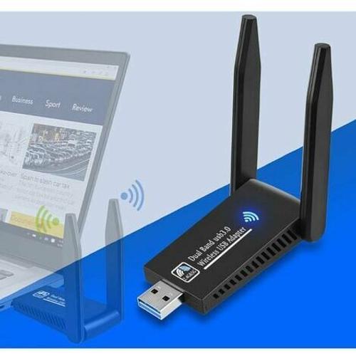 Ac1301 Mbps Clé Wifi Puissante Cle Autre Accessoire De Domotique Wifi Usb 3 Double 2.4G Bande 5Ghz Dongle Wifi Adaptateur Usb Wifi Pc Laptop Desktop Tablet Compatible Avec Windows Vista Xp Win7 8 10