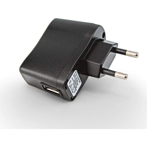 Adaptateur PRUNUS USB 5V/1A AC/DC avec Voyant Lumineux, idéal pour radios ou Haut-parleurs équipés d¿Une Batterie Lithium Rechargeable (5V/1A, Noir)