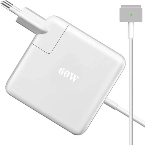 Chargeur MacBook Pro 60W, T-Tip Chargeur MacBook Compatible avec MacBook Pro& MacBook Air 2012 2013 2014 2015(11''et 13Pouce), pour Modèle A1425, A1435, A1502, A1465, A1424