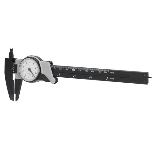 Pied à coulisse à cadran ABS 0-150mm, outil de mesure métrique Portable pour laboratoire et maison