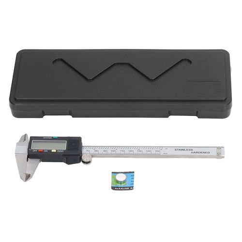 Pied à coulisse numérique, outil de mesure électronique, écran LCD en acier inoxydable, pouces métrique, haute précision 0-150mm