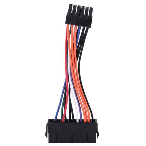 PSU ATX 24broche a 12broche Male Fourniture Manches Cable de cable 18AWG Pour Q87H3-AM Q87H3 AM Q87 Carte Mere