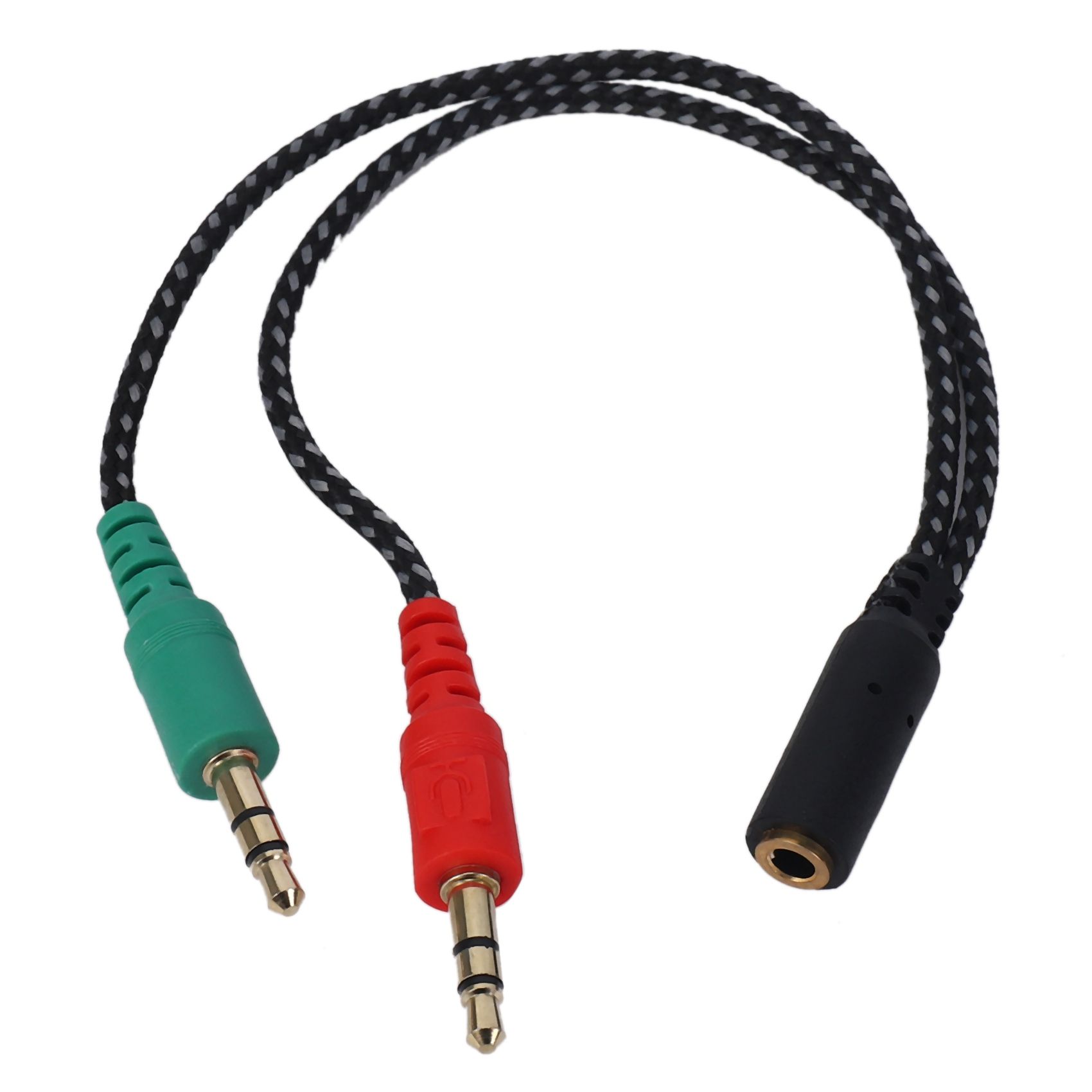 Separateur de casque pour ordinateur, Adaptateur Ecouteur pour PC Audio &  Mic, 3.5 mm a double 3.5 mm male