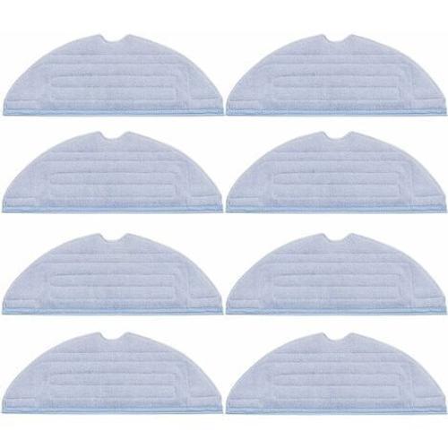 Lot de 8 pièces Serpillère de Rechange pour Roborock S8/S7/S7 Plus/S7 MaxV/S7 MaxV Plus/S7 MaxV Ultra/S7 Pro Ultra Aspirateur Accessoires pour Lingettes en Microfibre