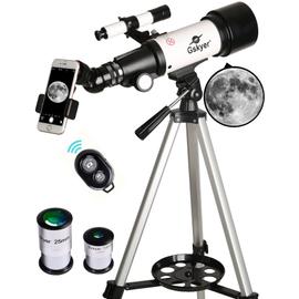 Gskyer Télescope 70 mm Ouverture 400 AZ-Mount Réfraction astronomique pour  Enfants et débutants Télescope de Voyage Adulte D-70400
