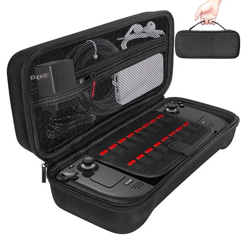 Sac De Transport Steam Deck, Compatible Avec Les Chargeurs Adaptateur, Station D'accueil De Protection Rigide Et Portable Avec Poches