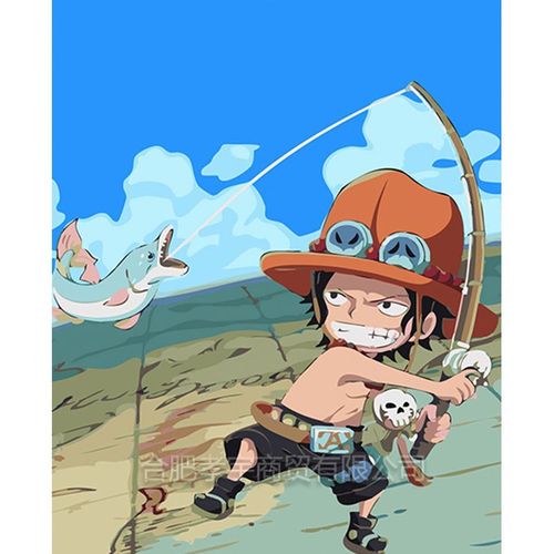 Kit Diy Tableau Diamant 5d Autocollants Diamant Faits Main One Piece Luffy Peinture Faite Main - Décoration Murale Moderne, Cadeau Créatif Anti-Stress Pour Adultes
