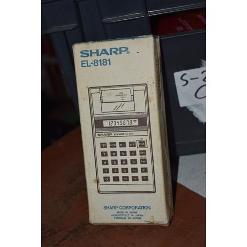 Calculatrice vintage Sharp el-8181