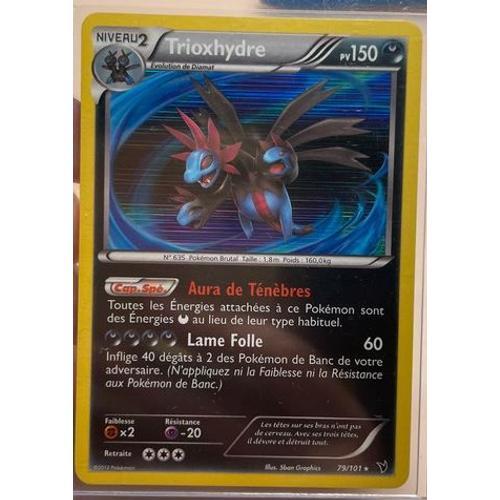 Trioxhydre 79/101 Holo Rare - Pv 150 - Noir Et Blanc