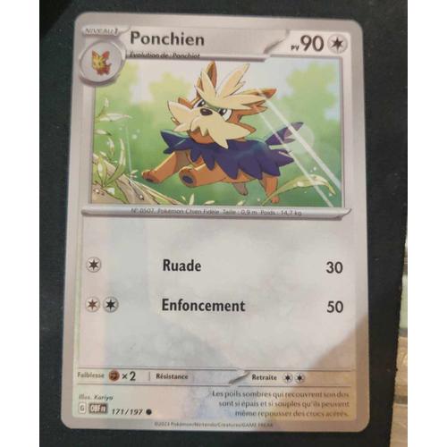 Pokémon Ponchien 171 / 197 Ev3 Flammes Obsidiennes