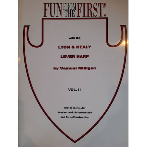 Fun From The First . Lyon & Healy Lever Harp. Vol 2. Samuel Milligan