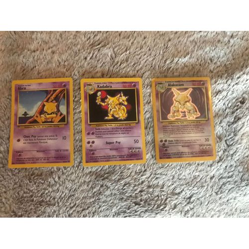 Cartes Pokémon : Abra + Kadabra + Alakazam (1/102)
