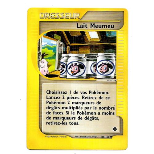 Carte Pokémon - Dresseur Lait Meumeu 155/165 - Set Expédition (Fr)