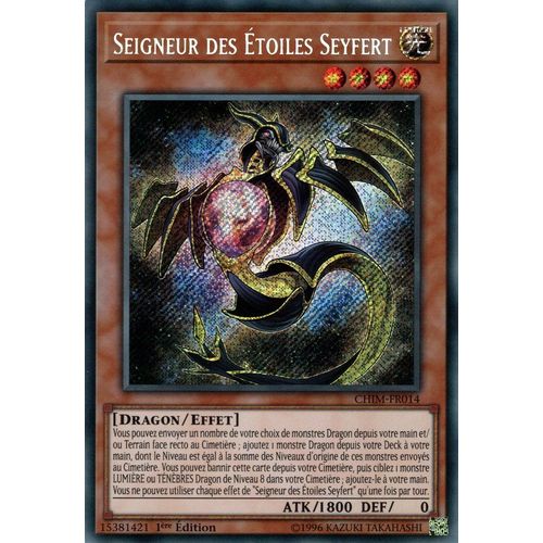 Yu Gi Oh ! Seigneur Des Étoiles Seyfert ( Chim-Fr014 ) Secret Rare En Français