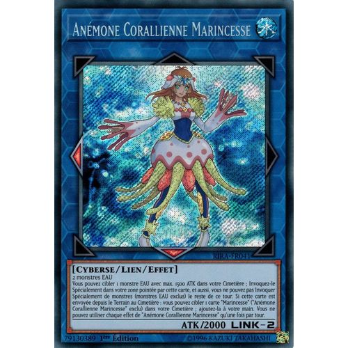 Yu Gi Oh ! Anémone Corallienne Marincesse ( Rira-Fr041 ) Secret Rare En Français