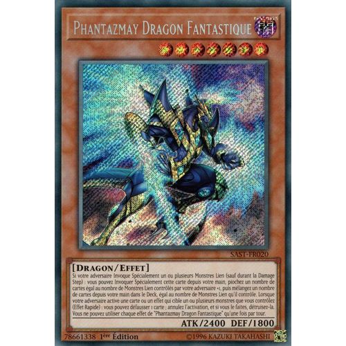 Yu Gi Oh ! Phantazmay Dragon Fantastique ( Sast-Fr020 ) Secret Rare En Français